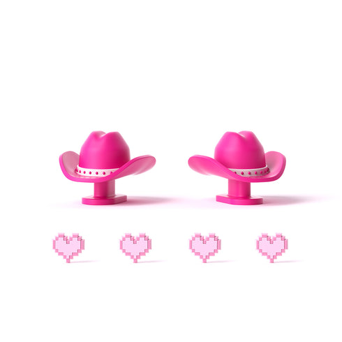 Aletas de Muñeca y Ojos de Corazón Pixelados para Sharkicks Pro