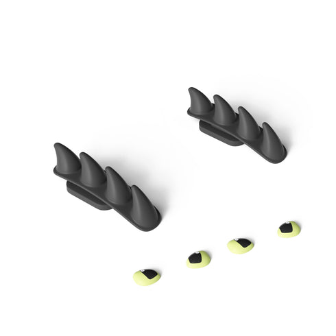 Aletas y Ojos de Tiburón Sin Dientes para Sharkicks Pro