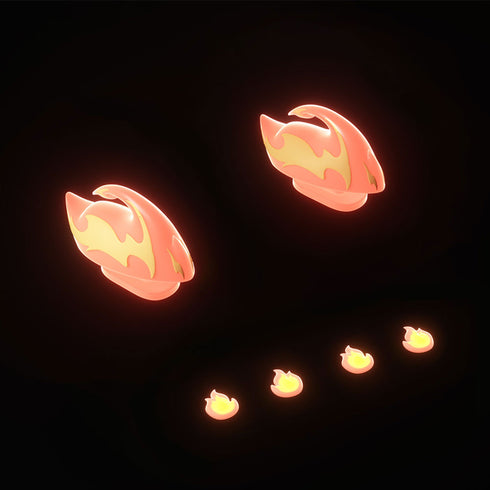 Aletas y Ojos de Kaiju de Fuego para Sharkicks Pro