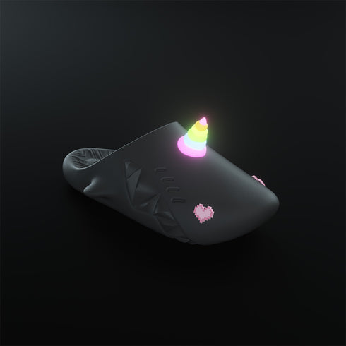 Sharkicks Pro Mule - Unicornio, Ojos de Corazón de Píxel