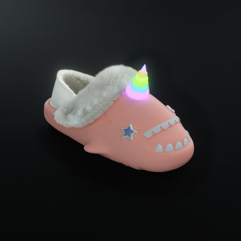 Sharkicks Pro - Invierno, Unicornio, Ojos de Estrella Azul, Talón Cubierto
